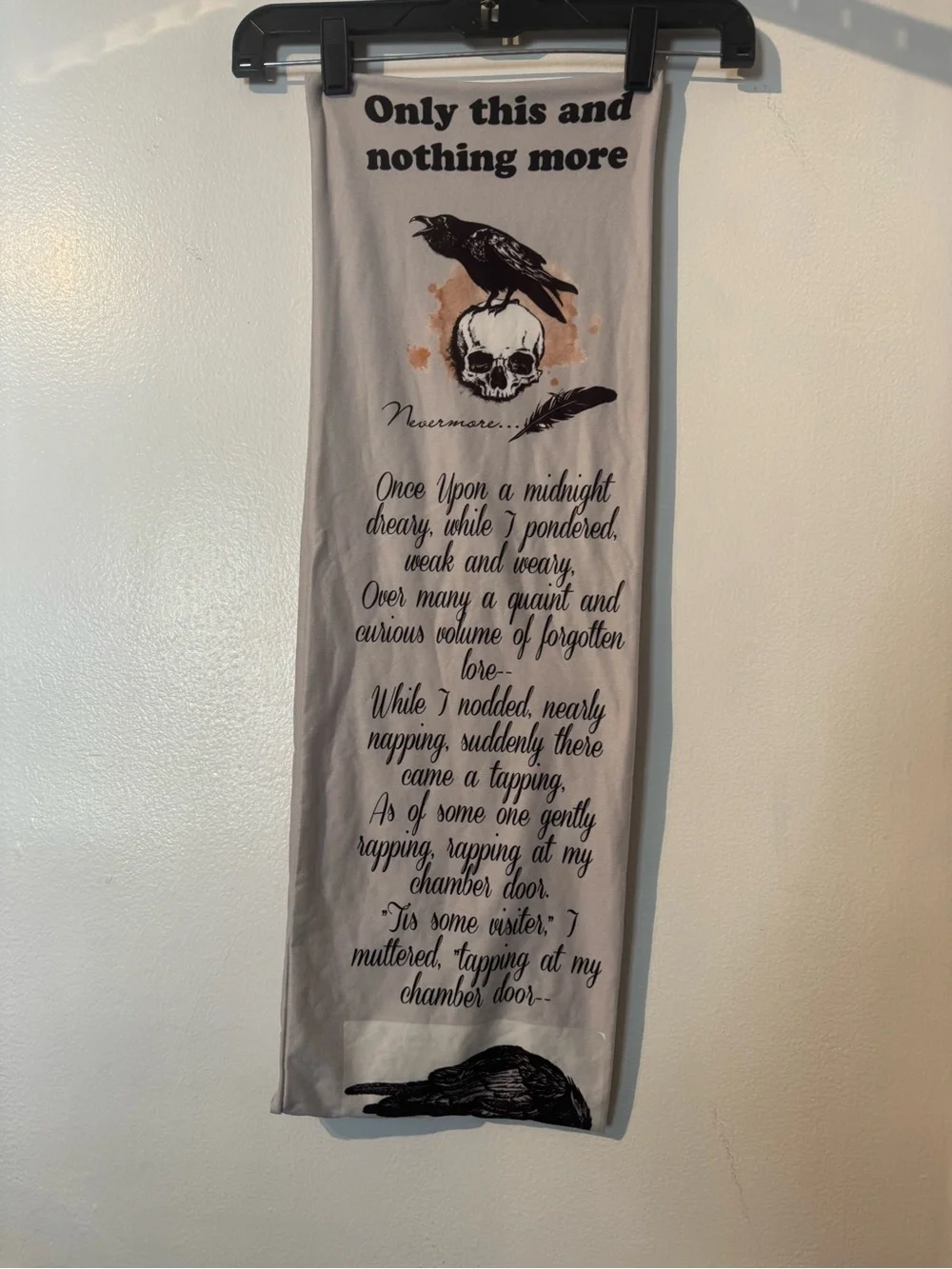 Nevermore Infinity Scarf in Light Gray
